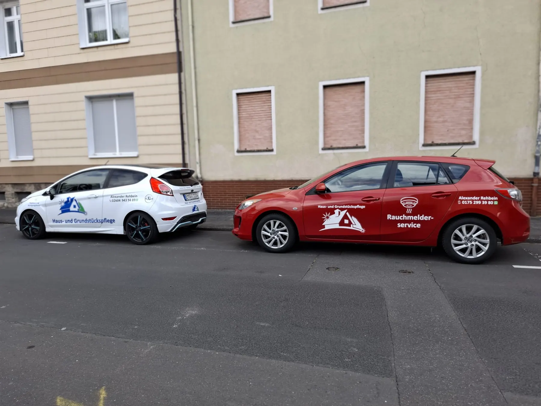 Fahrzeuge des Rauchmelderservice